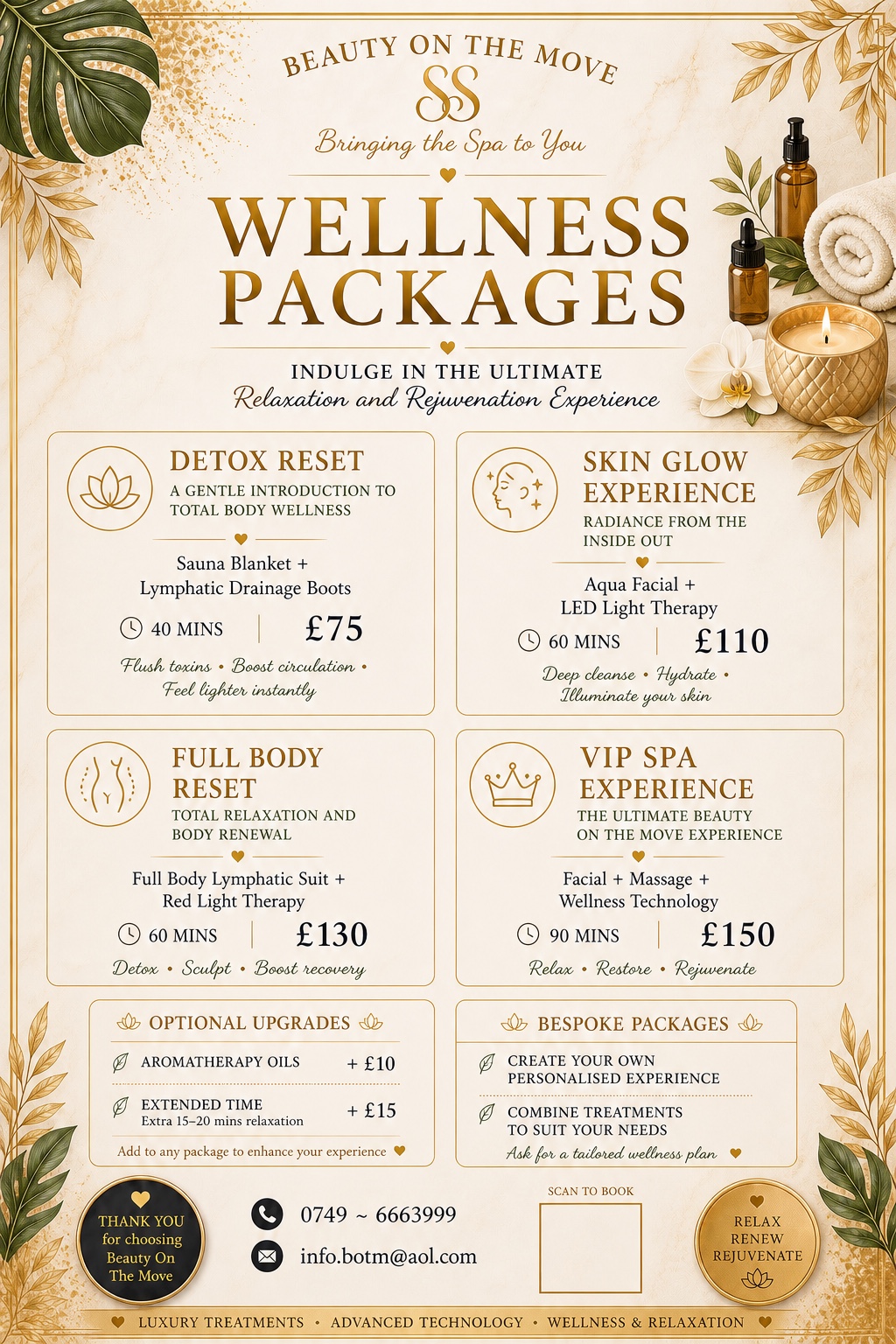 Wellness Packages information